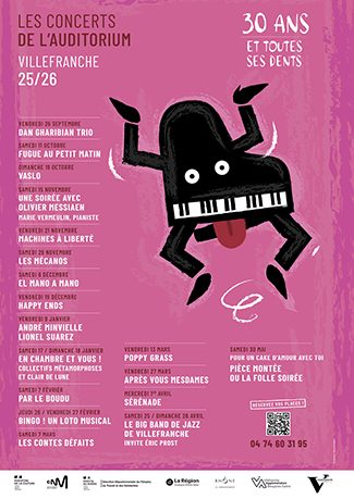 Les concerts de l'auditorium Villefranche